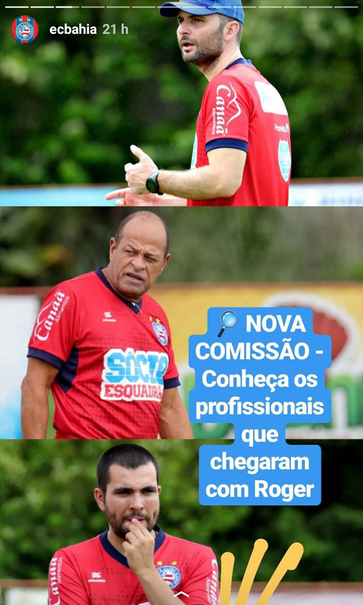Roger Machado será o novo técnico do Esporte Clube Bahia